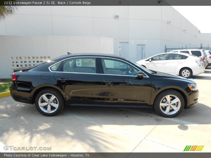 Black / Cornsilk Beige 2012 Volkswagen Passat 2.5L SE