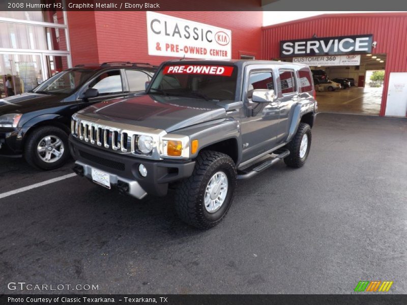 Graphite Metallic / Ebony Black 2008 Hummer H3