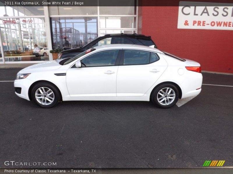 Snow White Pearl / Beige 2011 Kia Optima LX