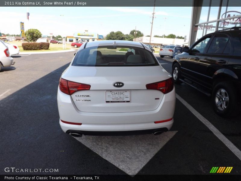 Snow White Pearl / Beige 2011 Kia Optima LX