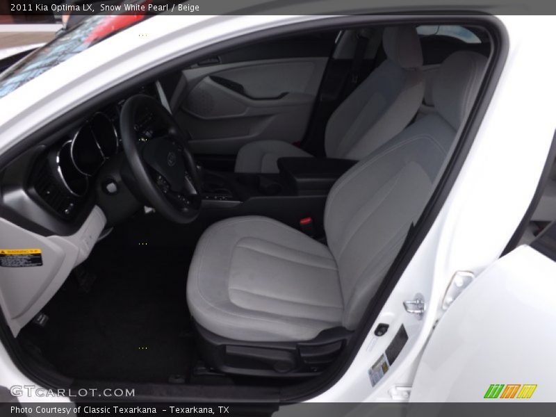 Snow White Pearl / Beige 2011 Kia Optima LX