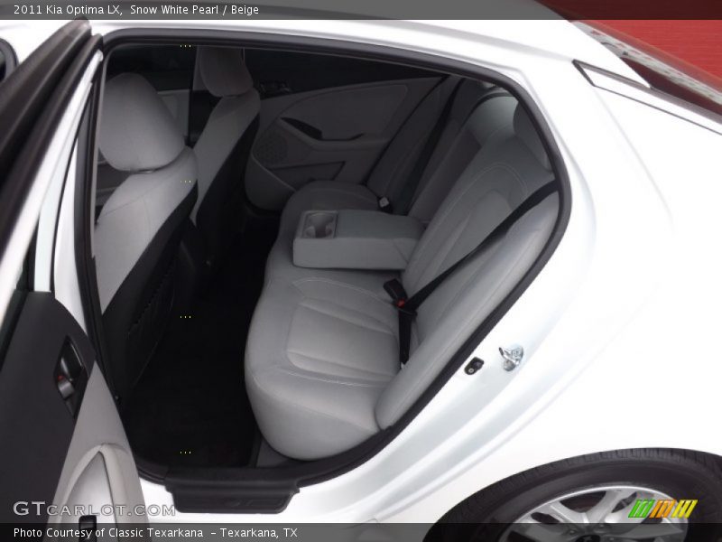 Snow White Pearl / Beige 2011 Kia Optima LX