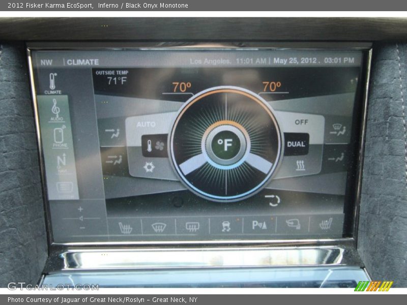 Controls of 2012 Karma EcoSport