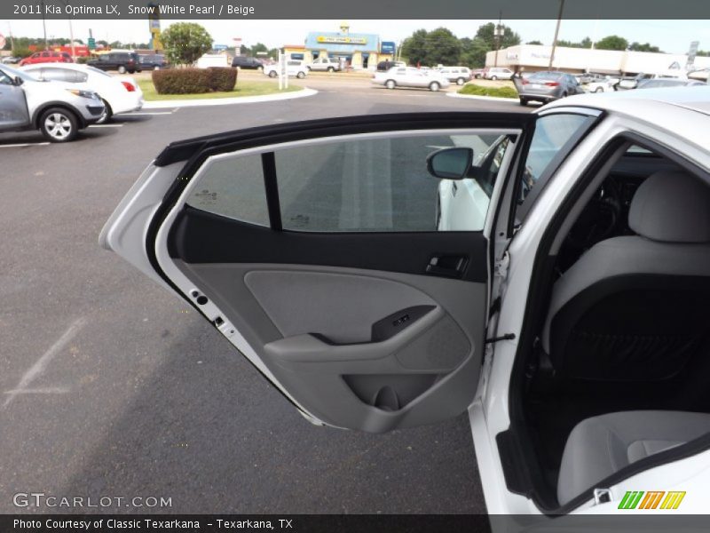 Snow White Pearl / Beige 2011 Kia Optima LX