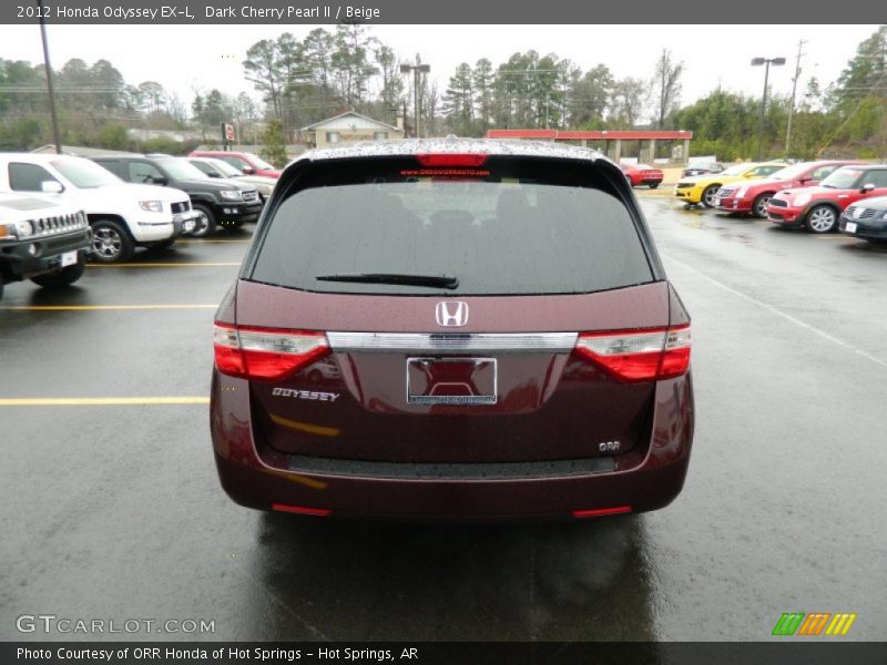 Dark Cherry Pearl II / Beige 2012 Honda Odyssey EX-L
