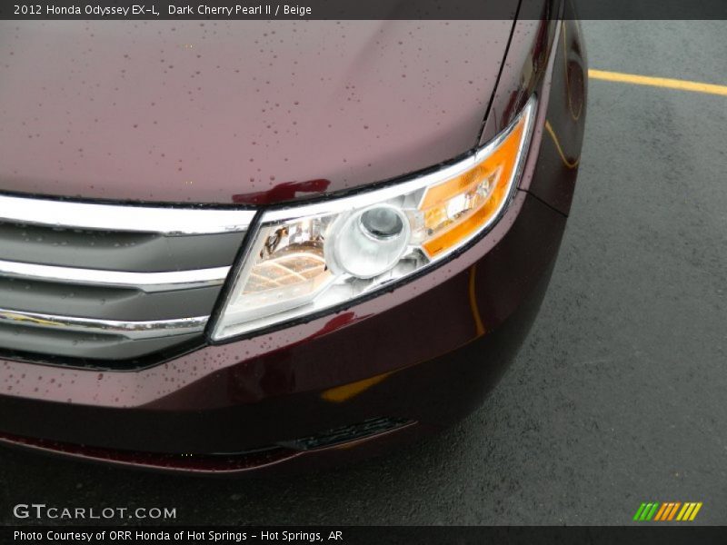 Dark Cherry Pearl II / Beige 2012 Honda Odyssey EX-L