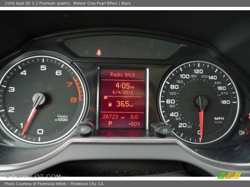 Meteor Gray Pearl Effect / Black 2009 Audi Q5 3.2 Premium quattro