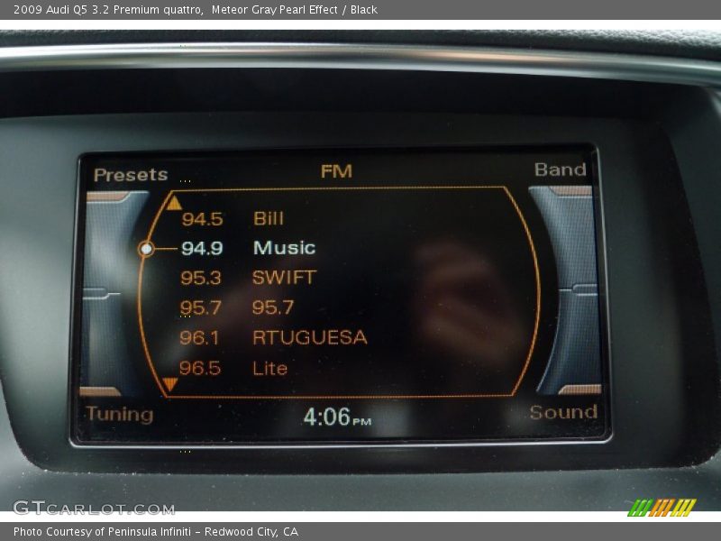 Meteor Gray Pearl Effect / Black 2009 Audi Q5 3.2 Premium quattro