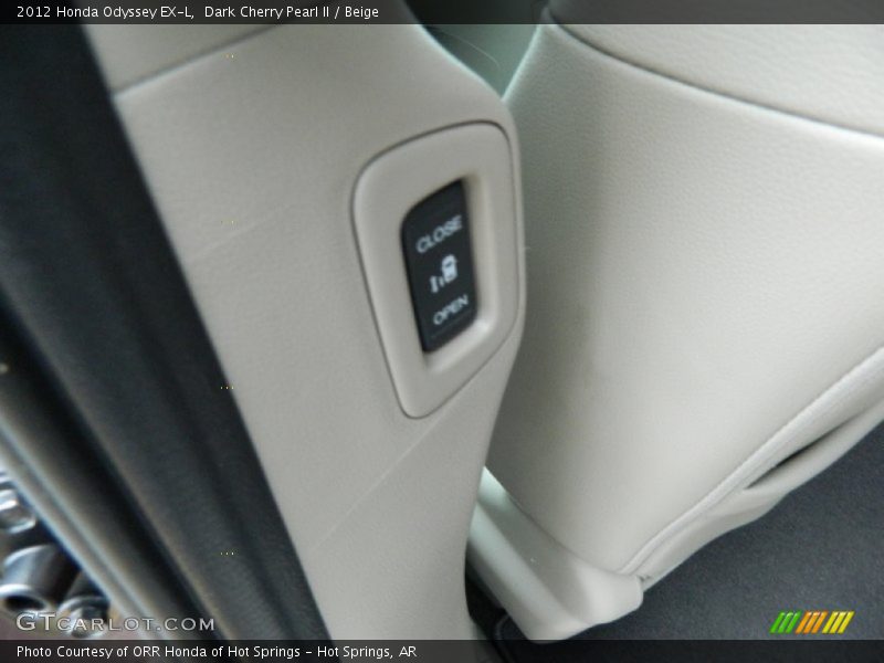 Dark Cherry Pearl II / Beige 2012 Honda Odyssey EX-L