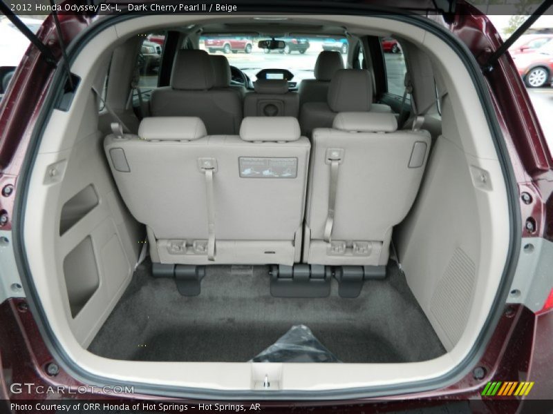 Dark Cherry Pearl II / Beige 2012 Honda Odyssey EX-L