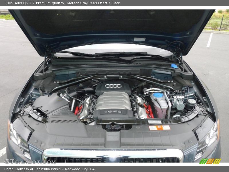 Meteor Gray Pearl Effect / Black 2009 Audi Q5 3.2 Premium quattro