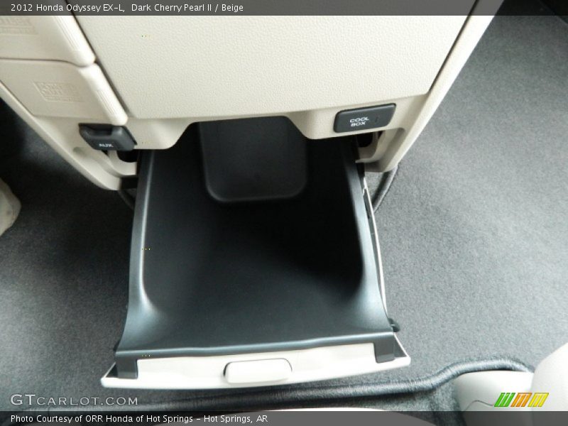 Dark Cherry Pearl II / Beige 2012 Honda Odyssey EX-L