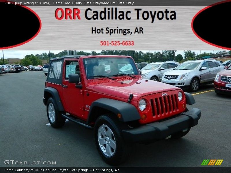 Flame Red / Dark Slate Gray/Medium Slate Gray 2007 Jeep Wrangler X 4x4