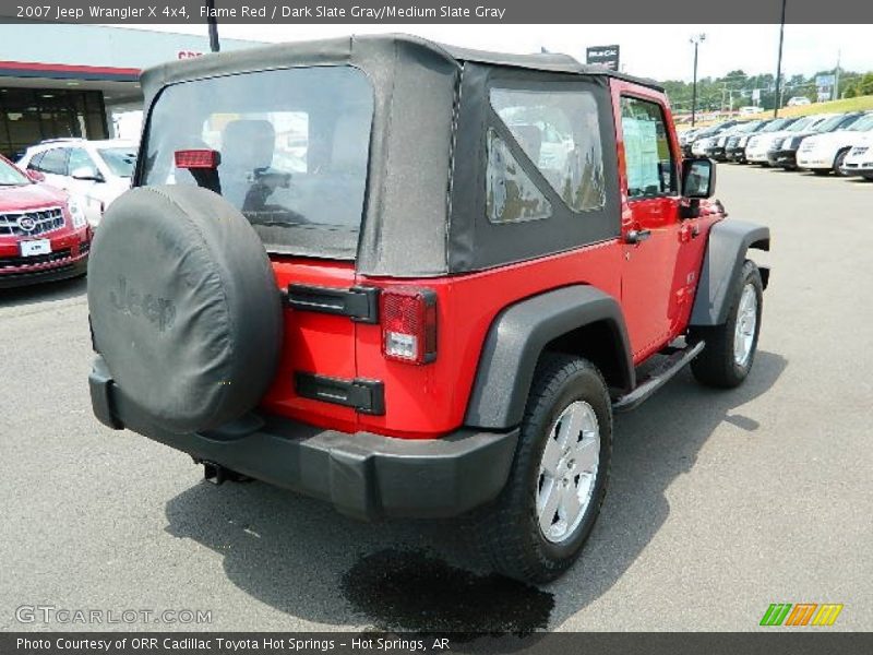 Flame Red / Dark Slate Gray/Medium Slate Gray 2007 Jeep Wrangler X 4x4
