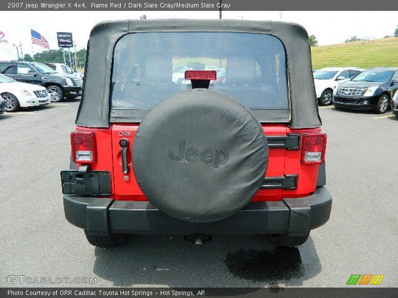 Flame Red / Dark Slate Gray/Medium Slate Gray 2007 Jeep Wrangler X 4x4