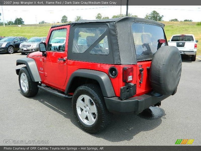 Flame Red / Dark Slate Gray/Medium Slate Gray 2007 Jeep Wrangler X 4x4