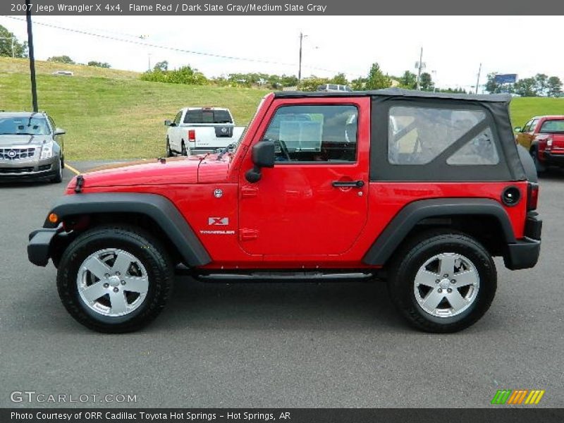 Flame Red / Dark Slate Gray/Medium Slate Gray 2007 Jeep Wrangler X 4x4