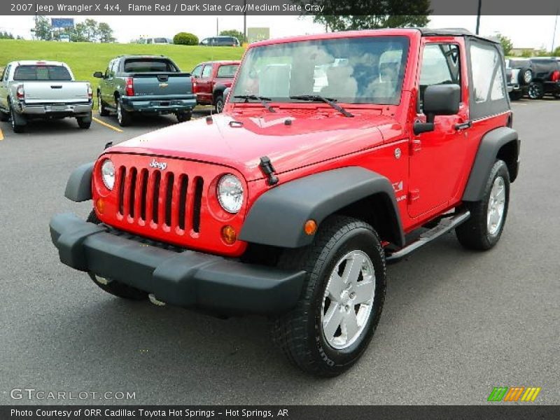 Flame Red / Dark Slate Gray/Medium Slate Gray 2007 Jeep Wrangler X 4x4