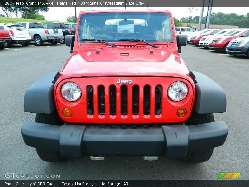 Flame Red / Dark Slate Gray/Medium Slate Gray 2007 Jeep Wrangler X 4x4