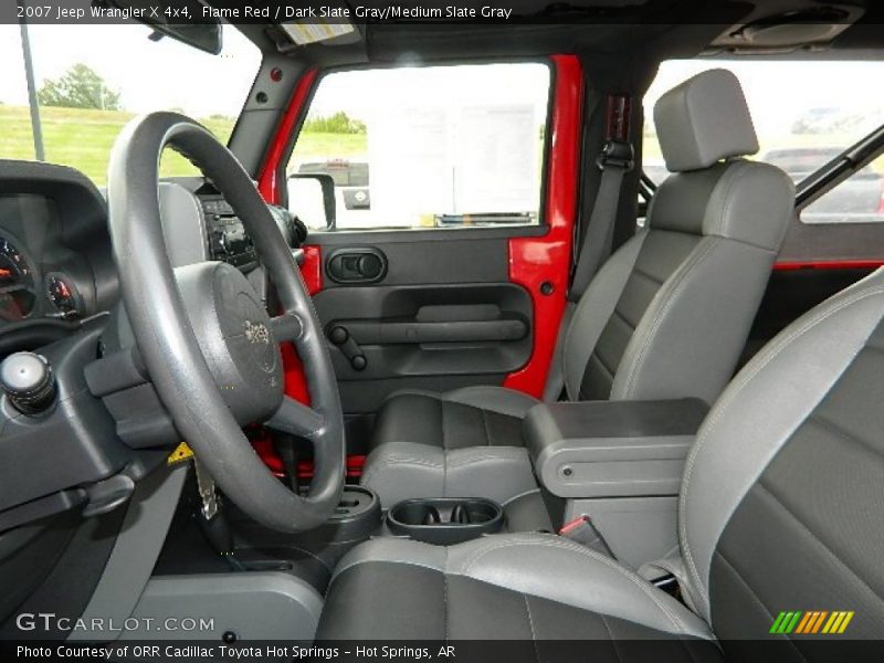 Flame Red / Dark Slate Gray/Medium Slate Gray 2007 Jeep Wrangler X 4x4