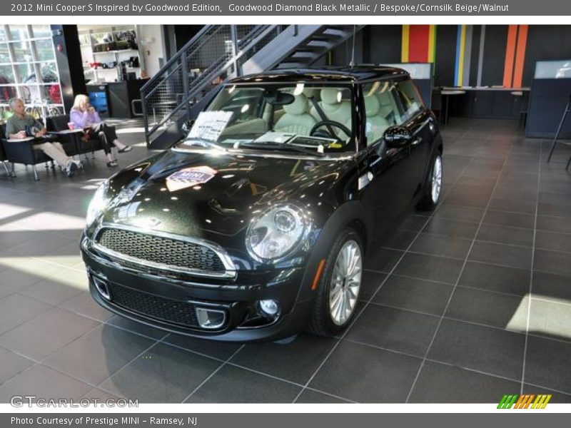 Goodwood Diamond Black Metallic / Bespoke/Cornsilk Beige/Walnut 2012 Mini Cooper S Inspired by Goodwood Edition