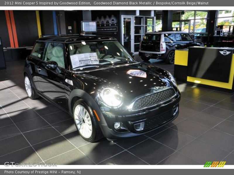 Goodwood Diamond Black Metallic / Bespoke/Cornsilk Beige/Walnut 2012 Mini Cooper S Inspired by Goodwood Edition