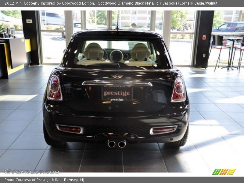 Goodwood Diamond Black Metallic / Bespoke/Cornsilk Beige/Walnut 2012 Mini Cooper S Inspired by Goodwood Edition