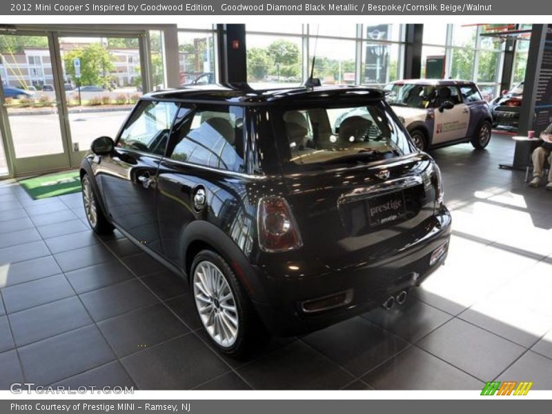 Goodwood Diamond Black Metallic / Bespoke/Cornsilk Beige/Walnut 2012 Mini Cooper S Inspired by Goodwood Edition