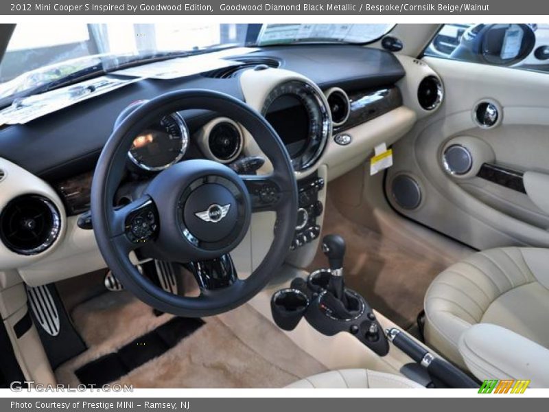 Goodwood Diamond Black Metallic / Bespoke/Cornsilk Beige/Walnut 2012 Mini Cooper S Inspired by Goodwood Edition