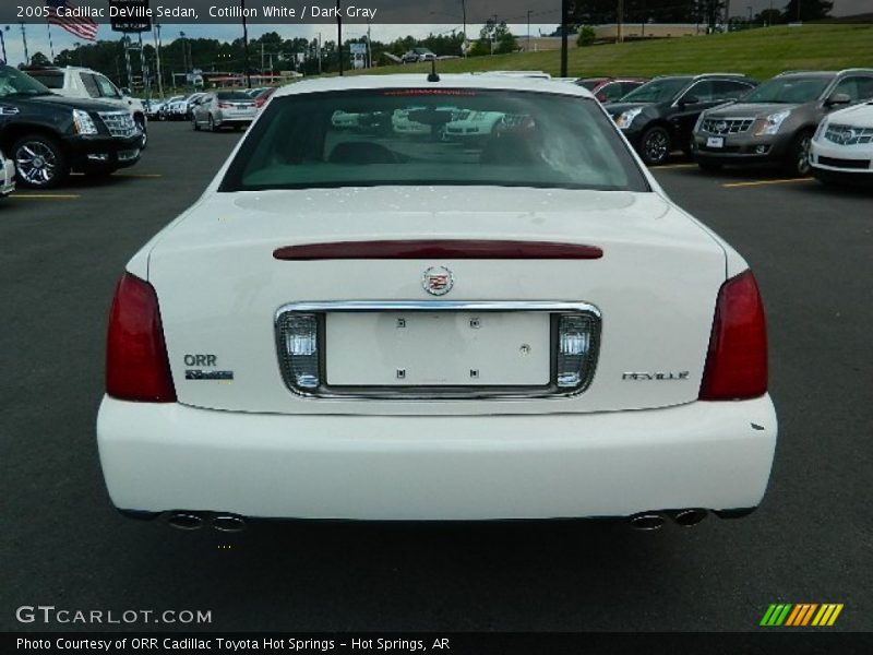 Cotillion White / Dark Gray 2005 Cadillac DeVille Sedan