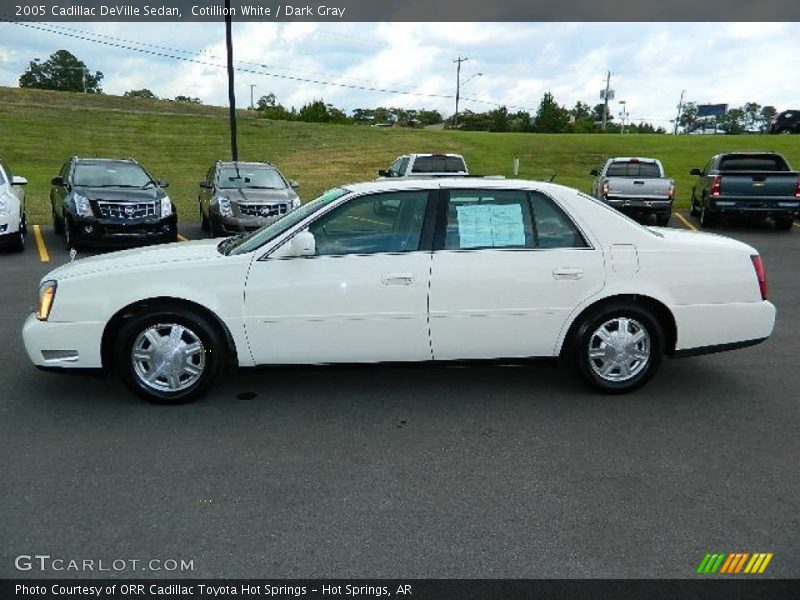 Cotillion White / Dark Gray 2005 Cadillac DeVille Sedan
