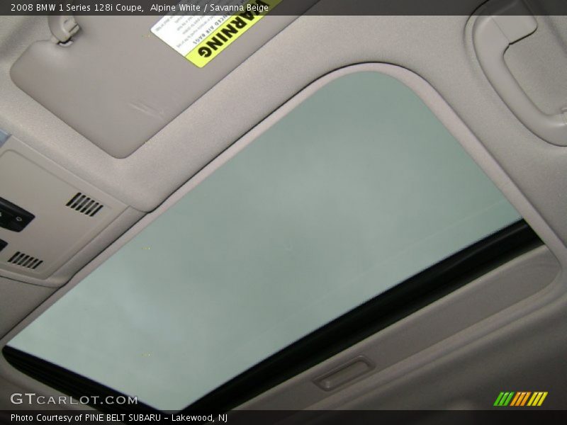Alpine White / Savanna Beige 2008 BMW 1 Series 128i Coupe