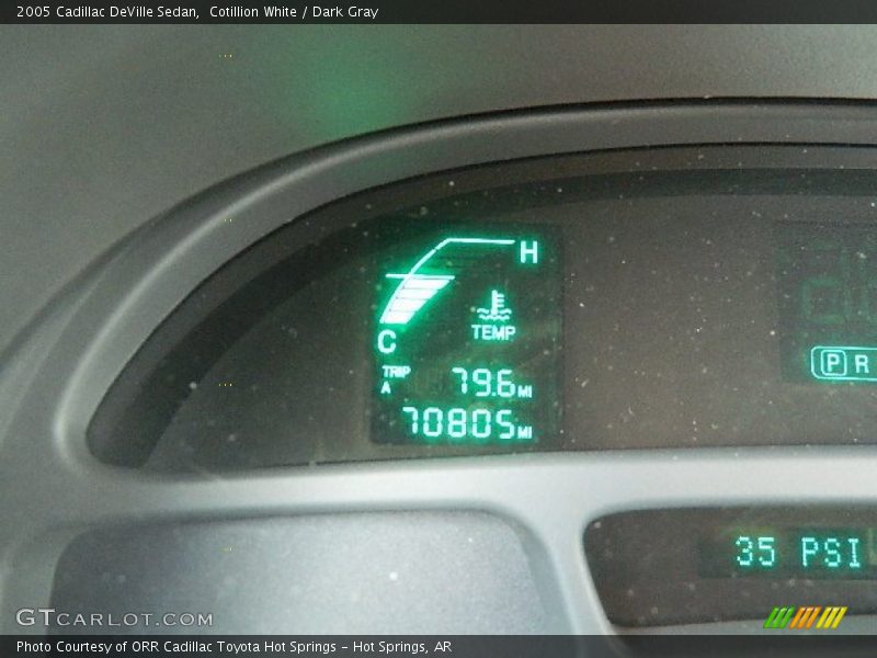 Cotillion White / Dark Gray 2005 Cadillac DeVille Sedan