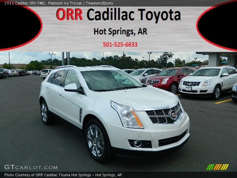 Platinum Ice Tricoat / Titanium/Ebony 2011 Cadillac SRX FWD