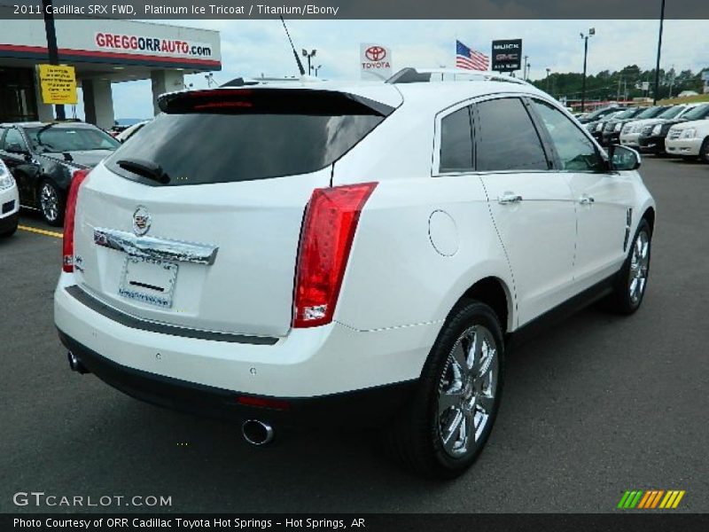Platinum Ice Tricoat / Titanium/Ebony 2011 Cadillac SRX FWD