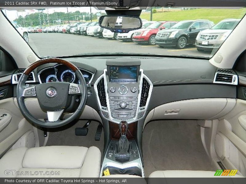 Platinum Ice Tricoat / Titanium/Ebony 2011 Cadillac SRX FWD