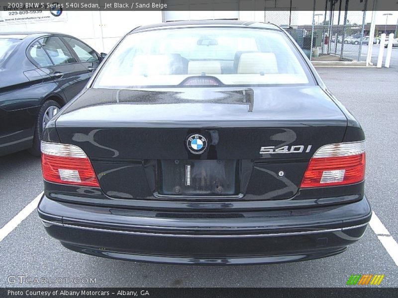 Jet Black / Sand Beige 2003 BMW 5 Series 540i Sedan