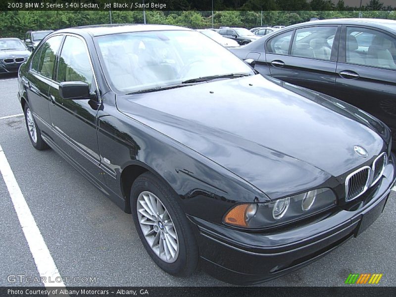 Jet Black / Sand Beige 2003 BMW 5 Series 540i Sedan