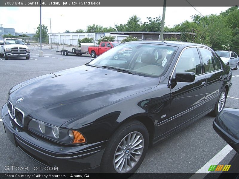 Jet Black / Sand Beige 2003 BMW 5 Series 540i Sedan