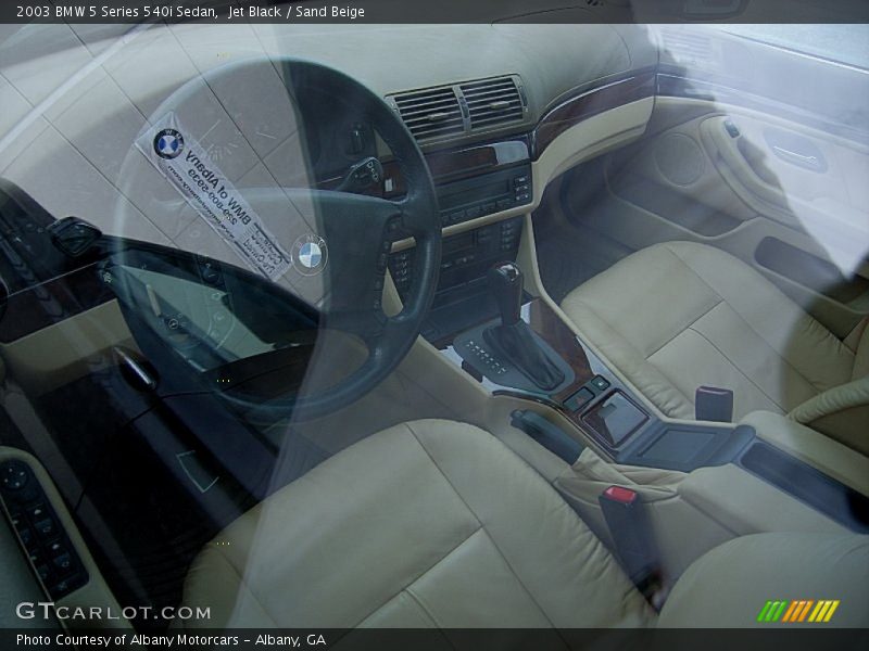 Jet Black / Sand Beige 2003 BMW 5 Series 540i Sedan