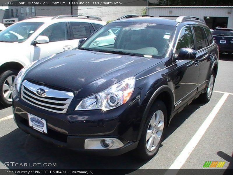 Deep Indigo Pearl / Warm Ivory 2012 Subaru Outback 2.5i Premium