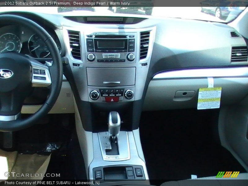Deep Indigo Pearl / Warm Ivory 2012 Subaru Outback 2.5i Premium
