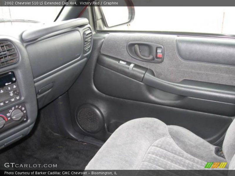 Victory Red / Graphite 2002 Chevrolet S10 LS Extended Cab 4x4