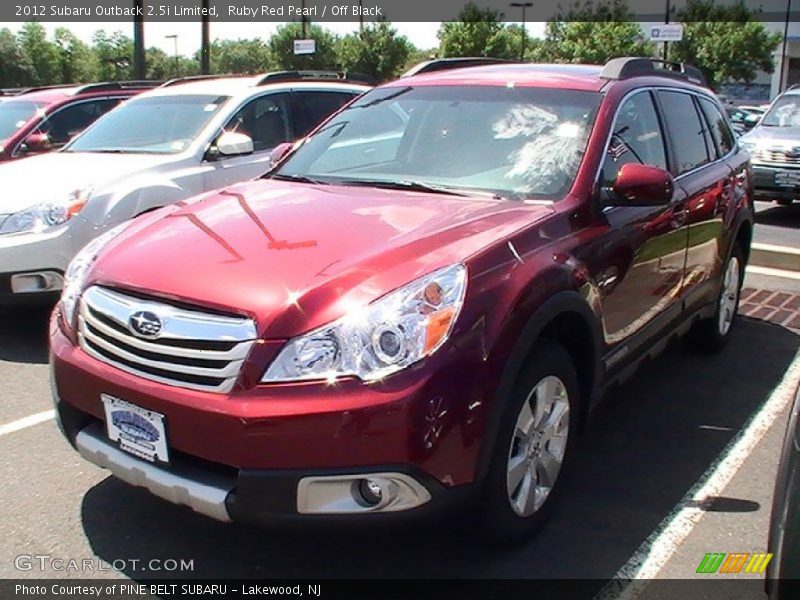 Ruby Red Pearl / Off Black 2012 Subaru Outback 2.5i Limited