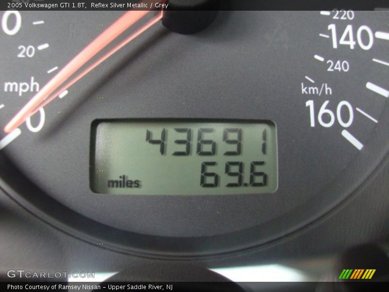 Reflex Silver Metallic / Grey 2005 Volkswagen GTI 1.8T