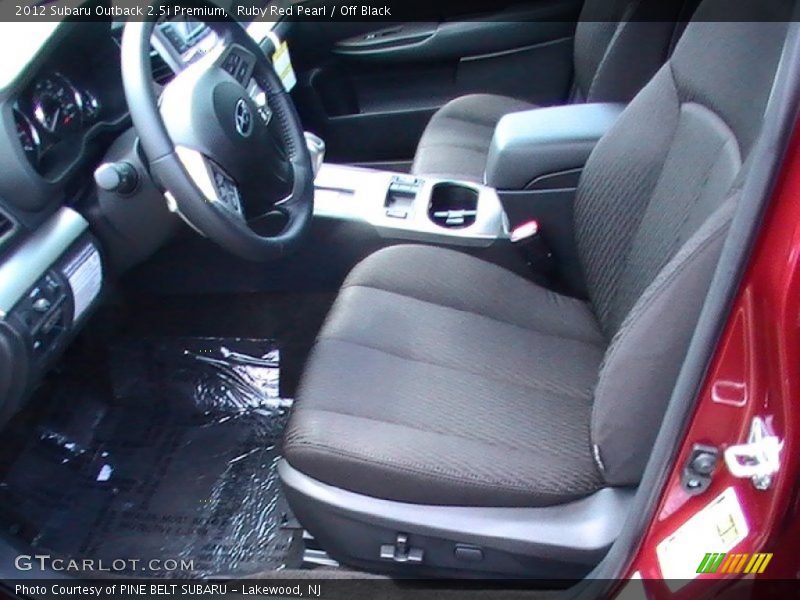 Ruby Red Pearl / Off Black 2012 Subaru Outback 2.5i Premium