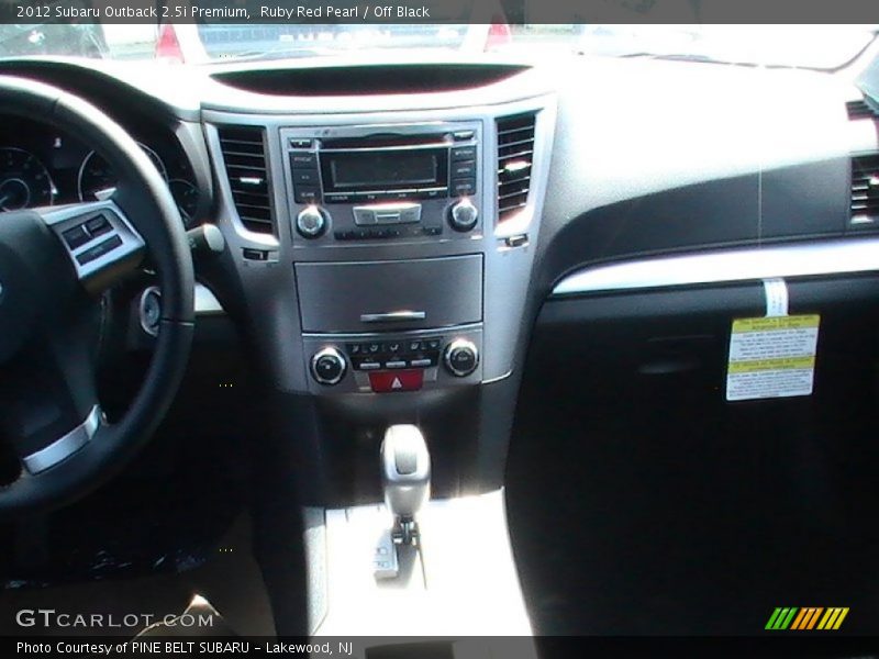 Ruby Red Pearl / Off Black 2012 Subaru Outback 2.5i Premium