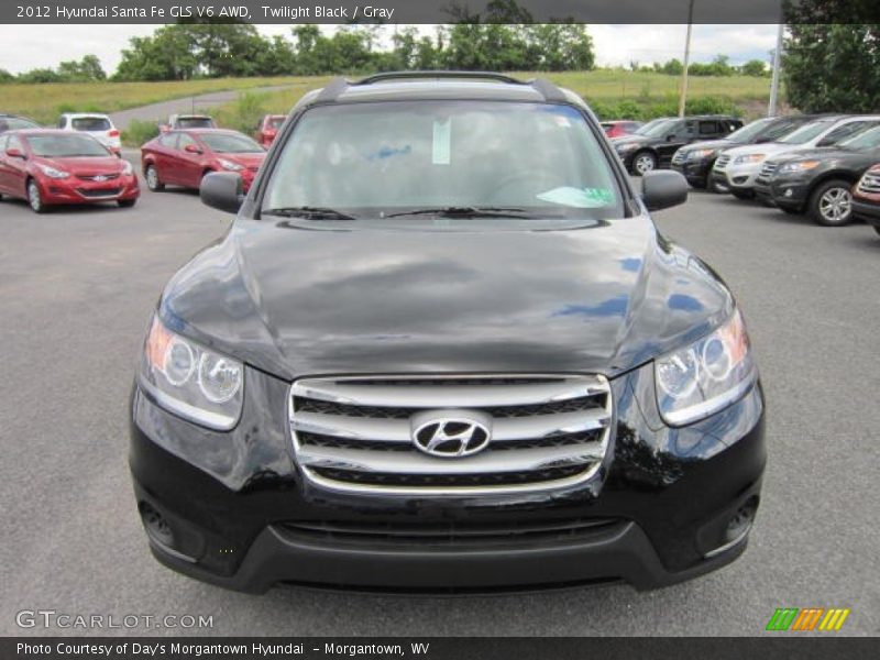 Twilight Black / Gray 2012 Hyundai Santa Fe GLS V6 AWD