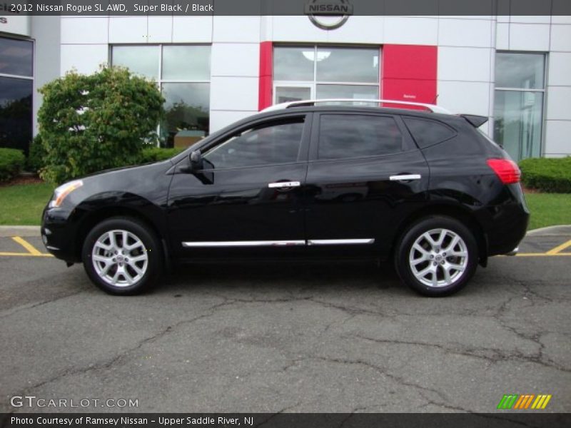 Super Black / Black 2012 Nissan Rogue SL AWD