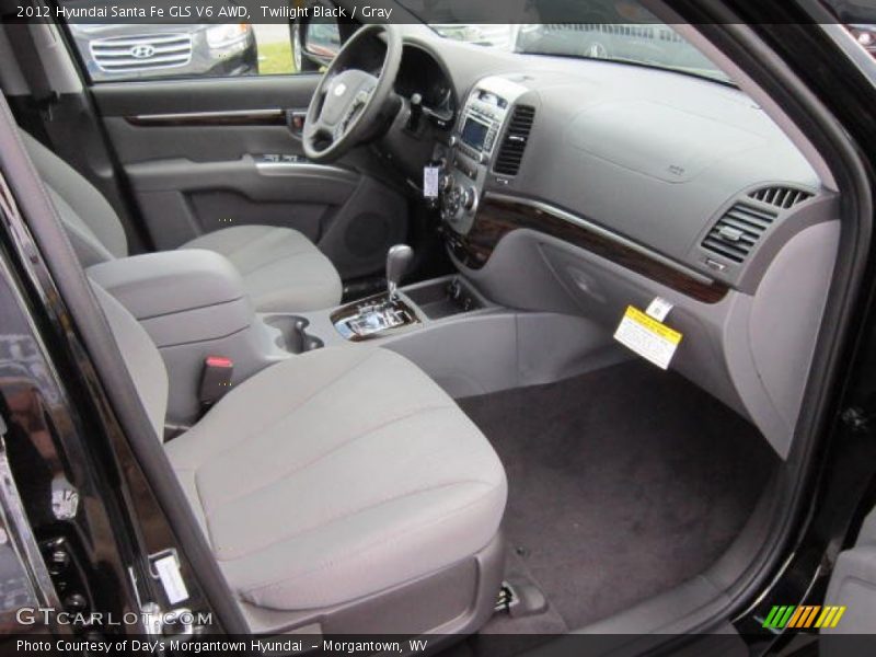  2012 Santa Fe GLS V6 AWD Gray Interior
